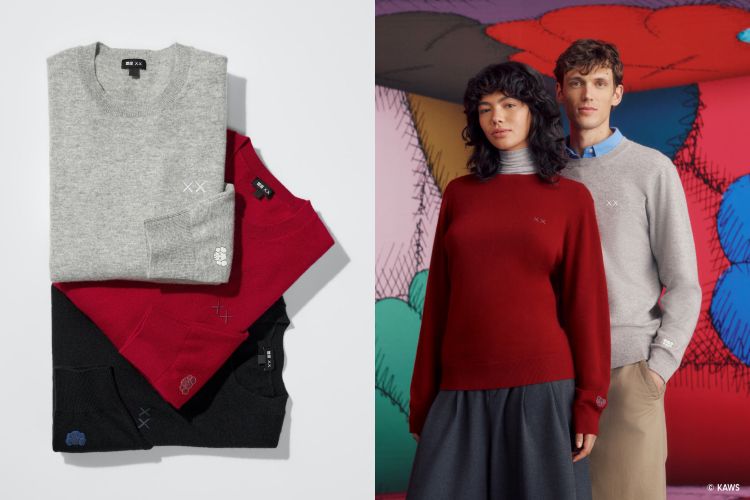 這款限定喀什米爾圓領毛衣，以100%喀什米爾羊毛製成，被譽為「纖維中的寶石」，觸感柔軟、保暖又輕盈。