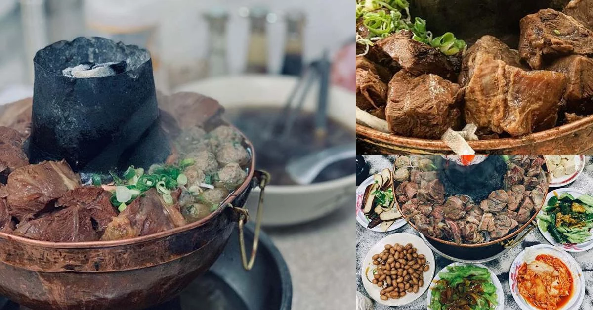 台中「清真恩德元餃子館」最出名反而是牛肉鍋，澎湃分量、人間美味，直接PK台南牛肉湯