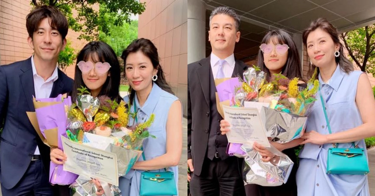 與賈靜雯前夫同台！為梧桐妹畢業典禮做最棒的示範：「陪女兒成長給她兩份愛」