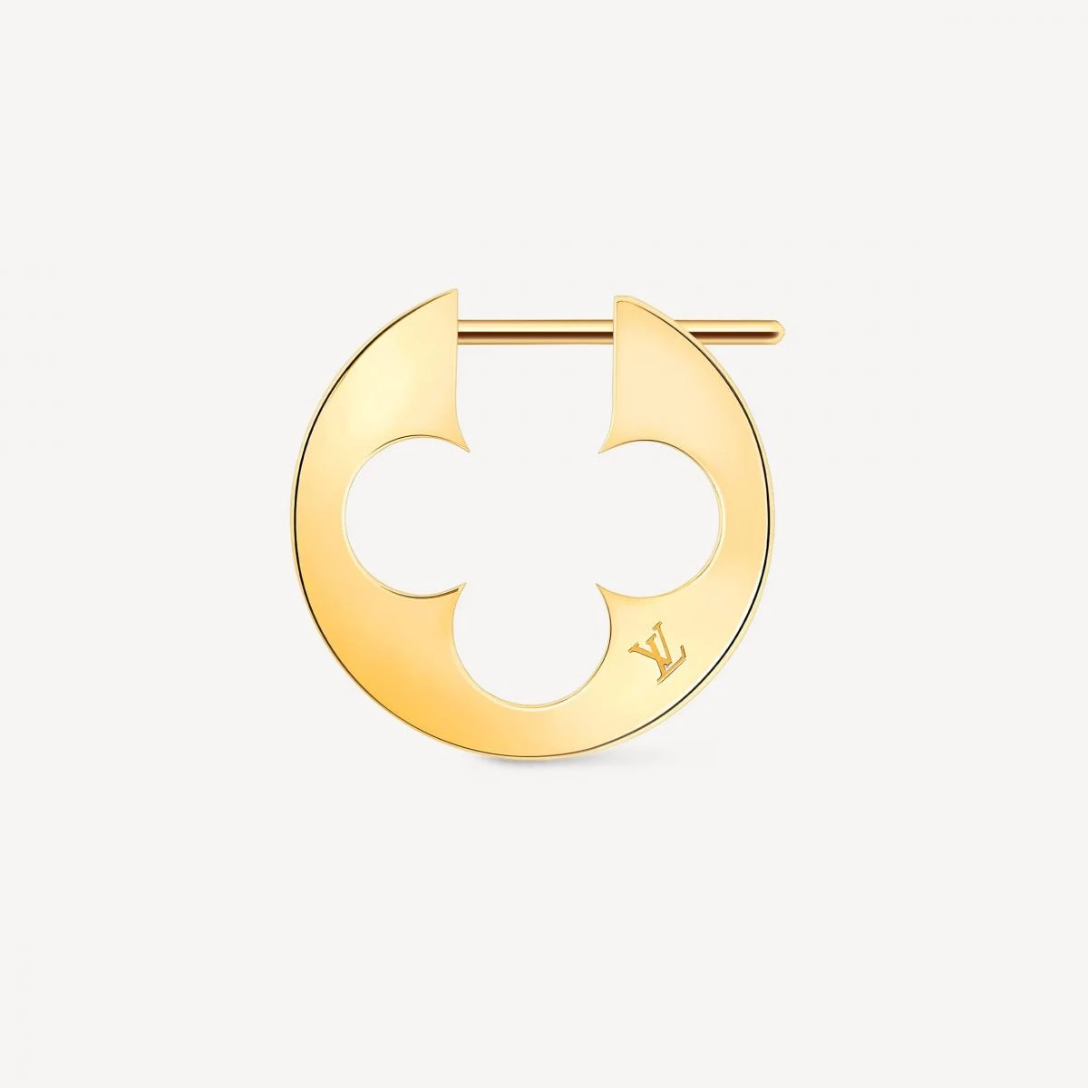 Louis Vuitton 這款 Empreinte 環狀耳環以18K黃金打造,直徑約16.5毫米,設計理念延續品牌旅行基因。