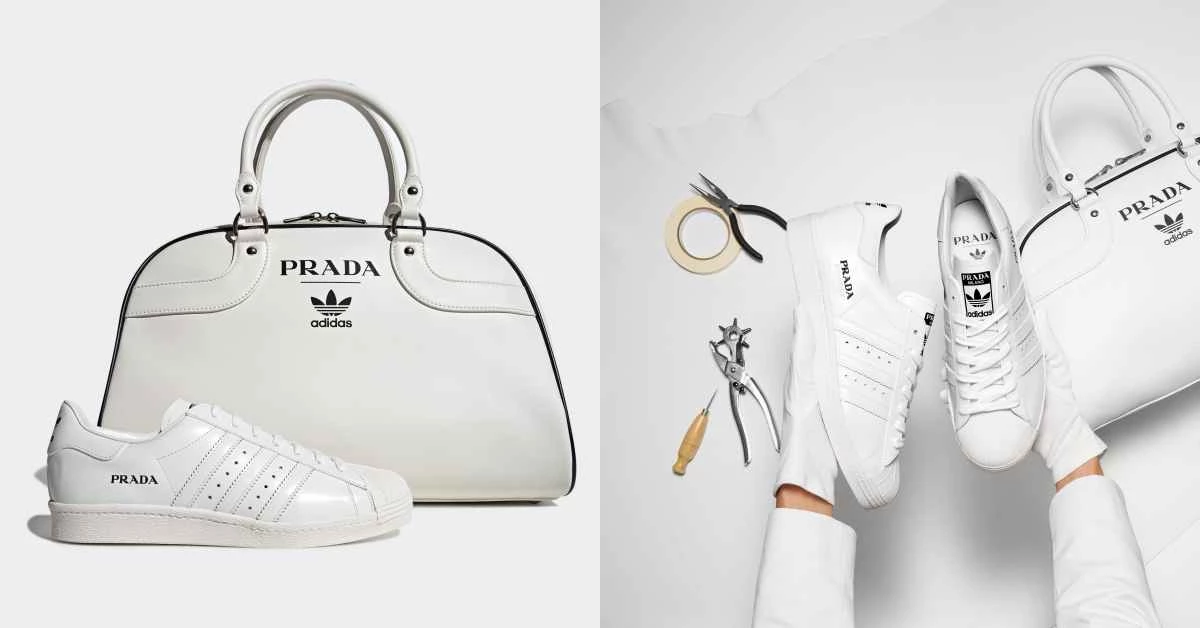 adidas x Prada聯名曝光！結合兩大經典設計，小白鞋、保齡球包全球限量700組
