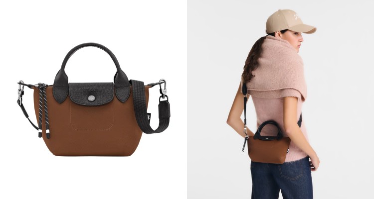 Longchamp Le Pliage Energy迷你手提包以經典摺疊包為靈感,融入更具現代感的運動設計,包身選用再生尼龍帆布打造,輕盈且耐用。