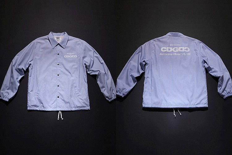 GD x CDG 聯名系列經典條紋教練夾克