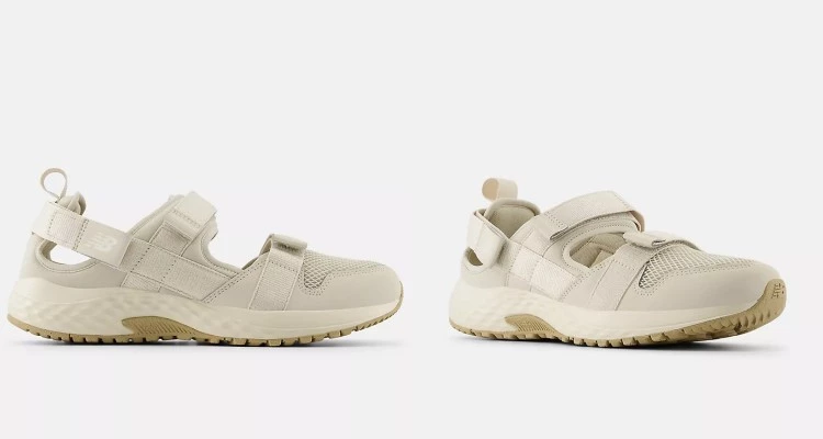 New Balance這雙Fresh Foam UA710以戶外機能為靈感打造,結合運動鞋的支撐與瑪莉珍鞋的輕盈感。