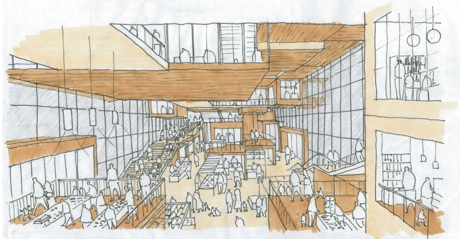 新竹風城文創館為三連棟、二層樓建築,將匯集商場、文化展演、餐飲、文創商辦等複合機能,在都會型的科學園區中扮演創新藝文產業的商業核心。在設計策略上,嘗試以相對低限的形與色,成為這塊藝文高地上「靜而不默」的存在;不單只是文化場域,亦試圖提供更多可能性。