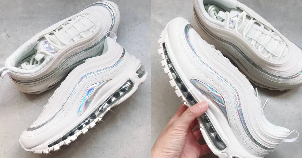 小白鞋也能帥一波!Nike AirMax 97「霓虹銀光色」新款,個性女孩搶起來