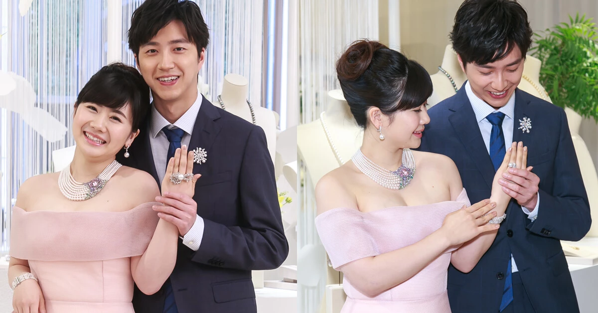 日本「桌球天后」福原愛與台灣桌球好手江宏傑夫婦連袂出席MIKIMOTO 125周年台灣珠寶特展大秀恩愛！