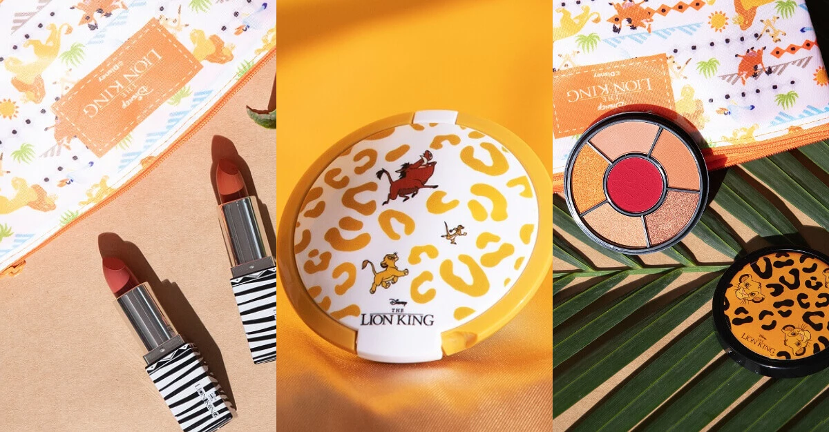 FreshO2 x 獅子王彩妝登場!彭彭、丁滿、辛巴躍上眼彩和修容餅包裝