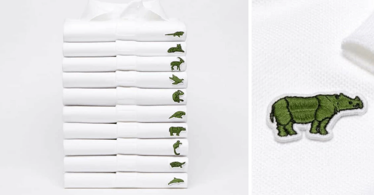 胸前的LOGO在哭泣!Lacoste用瀕危動物取代鱷魚 世上剩幾隻就賣幾件,喚醒全球動保意識