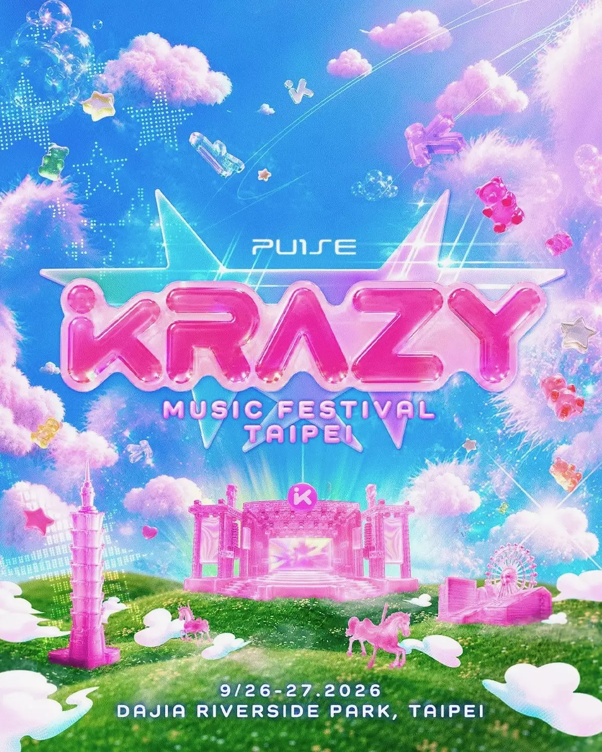 享譽國際的亞洲流行音樂盛典 KRAZY Music Festival 是由打造全球頂尖電子音樂節品牌 EDC 韓國站及 S2O 美國站的獨家主辦單位「One Pulse Group」從零創立並推向國際市場的原創音樂節 IP,宗旨在打造融合 K-pop、華語音樂及國際流行音樂的亞洲流行音樂節品牌。