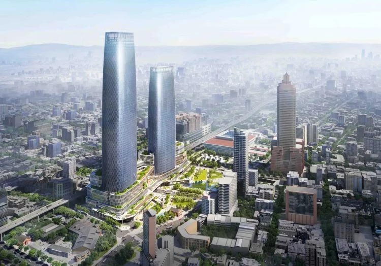另一大焦點是，這座空廊未來將同步串聯台北車站與全台第二高樓「台北雙星」。隨著台北車站特區開發加速，台北雙星可望成為全新國際級地標，並以「六鐵共構」交通優勢，串聯高鐵、台鐵、捷運與機場捷運，打造台北最重要的交通與商業樞紐之一。結合購物中心、國際飯店與頂級商辦空間，台北雙星將全面升級台北西區機能，並與台北 101、信義計畫區形成雙核心格局，帶動城市天際線與產業發展再進化，同時透過全新空廊系統彼此串聯。