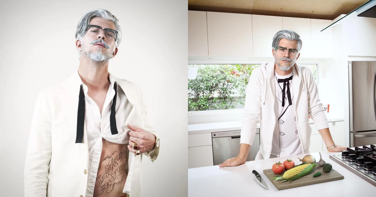這個爺爺很可以!超帥肌肉型男化身肯德基代言人,真相卻讓眾人大吃一驚?