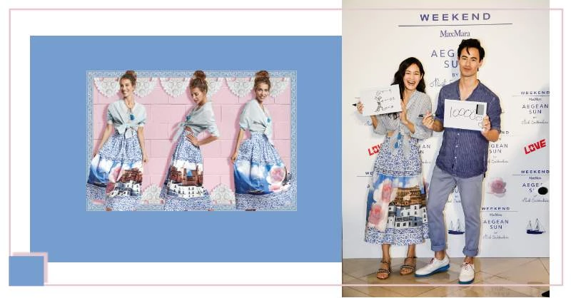 陽光曬出愛情海的浪漫,陽光夫妻 Janet & George 在 WEEKEND Max Mara 放閃恩愛
