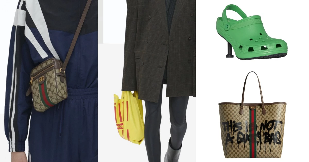 2021 Balenciaga春夏時裝秀6個重點!一位Model撐全場、二度聯名布希鞋,這「Gucci仿冒包」準備搶翻!