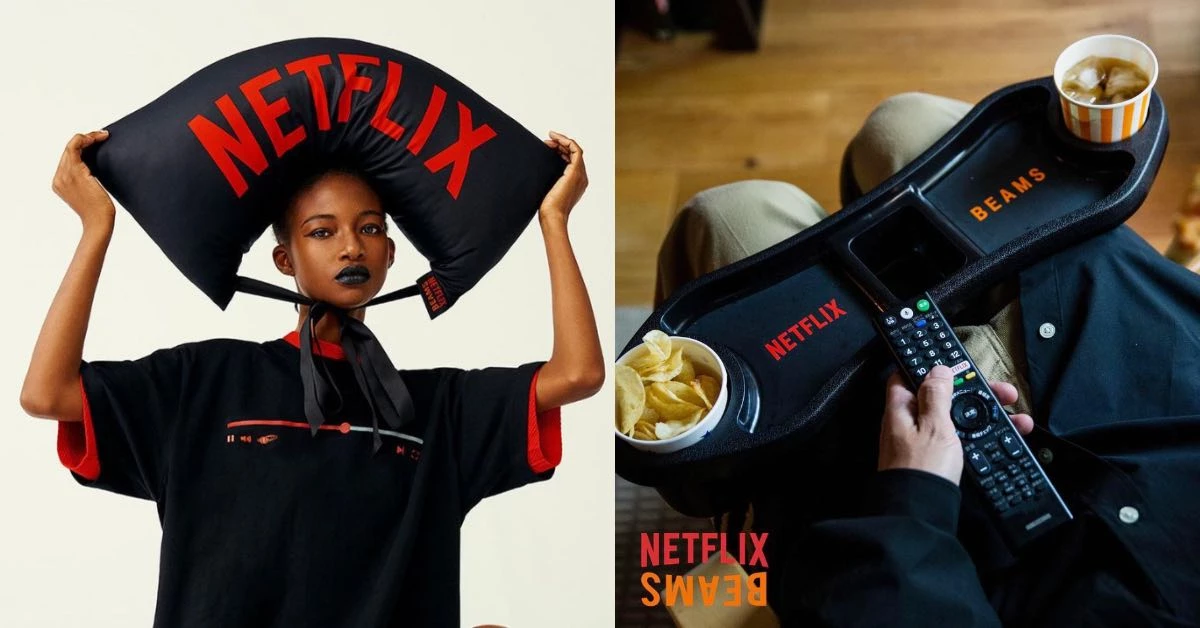 Netflix進軍時尚圈?!攜手日本當紅時裝品牌Beams推聯名,T恤、睡衣...在家追劇必備