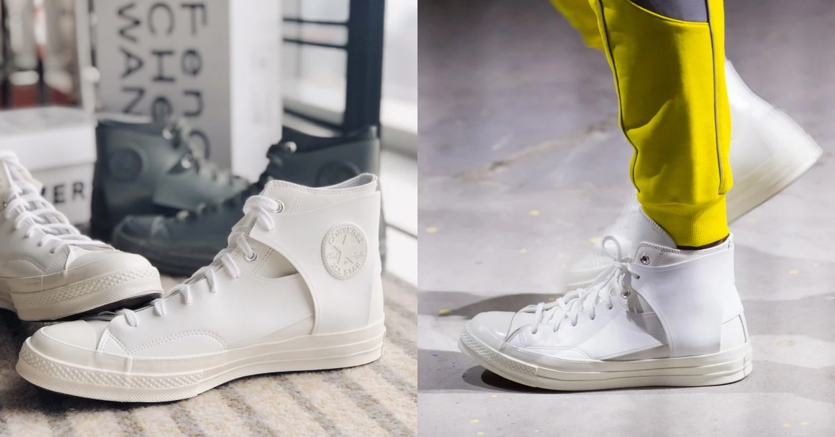 Converse新款小白鞋曝光!時裝週限定設計拼接款式真的太美