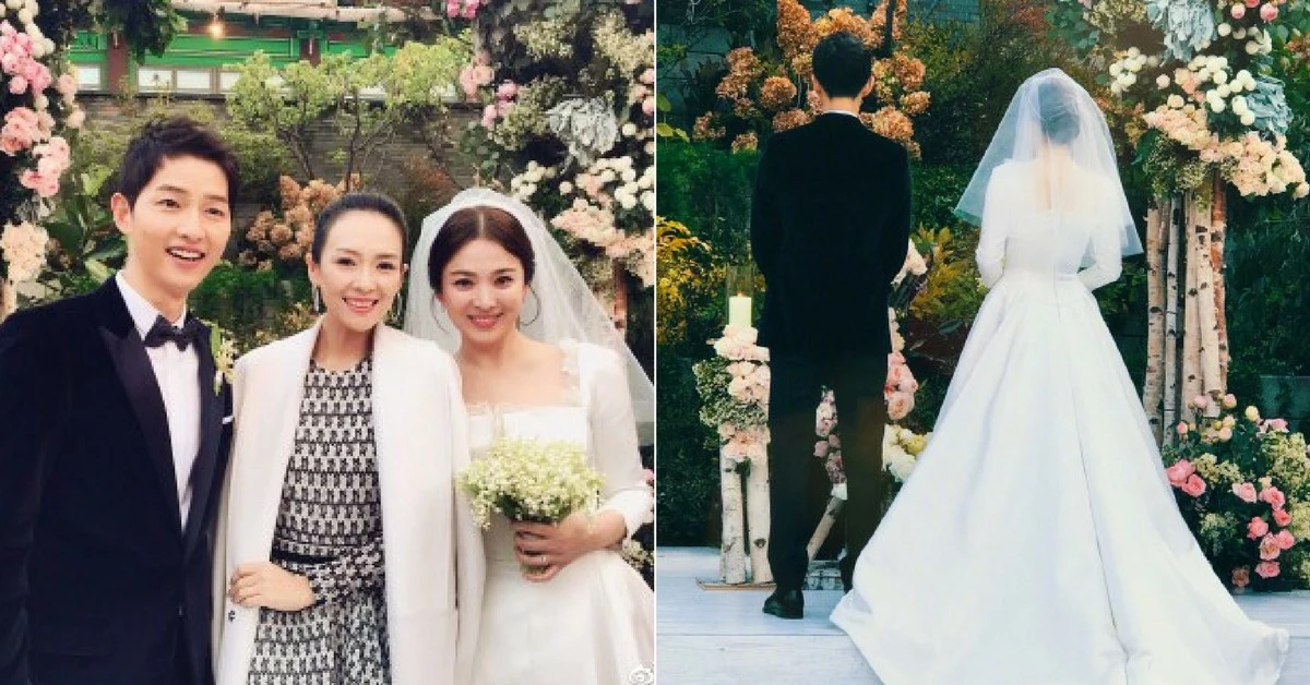 宋仲基宋慧喬世紀婚禮照出爐，高顏質新人現場猶如韓劇場景
