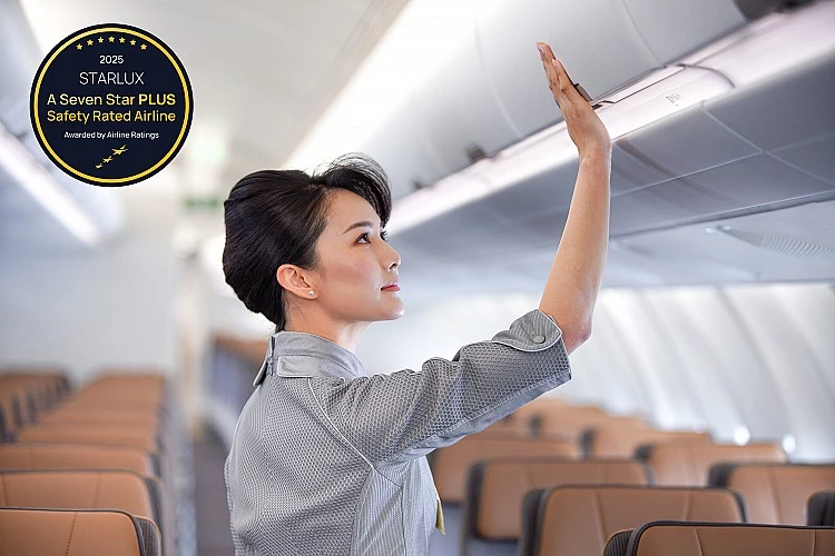 星宇航空榮獲國際權威航空評鑑機構 Airline Ratings 頒發最高等級榮譽7-Star PLUS認證,為全球史上第三家獲得此項頂尖認證的航空公司。