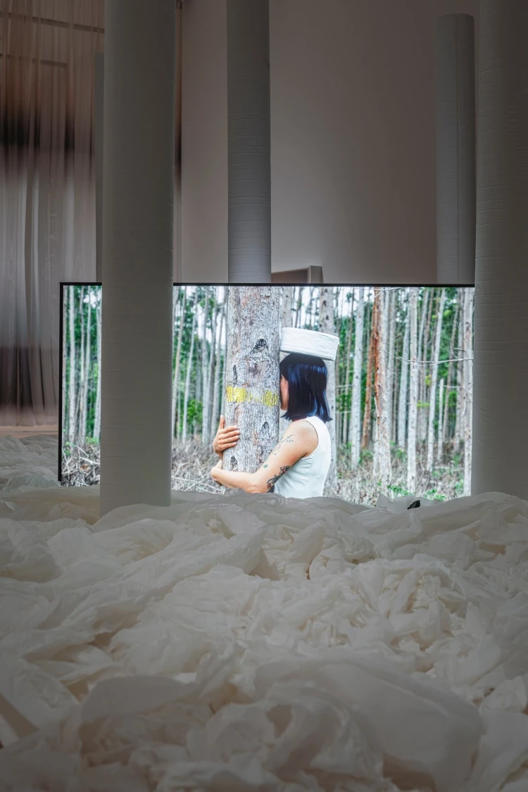 尹子潔〈白森林〉,新北市美術館支持製作。攝影:狐色影像製作,新北市美術館提供。