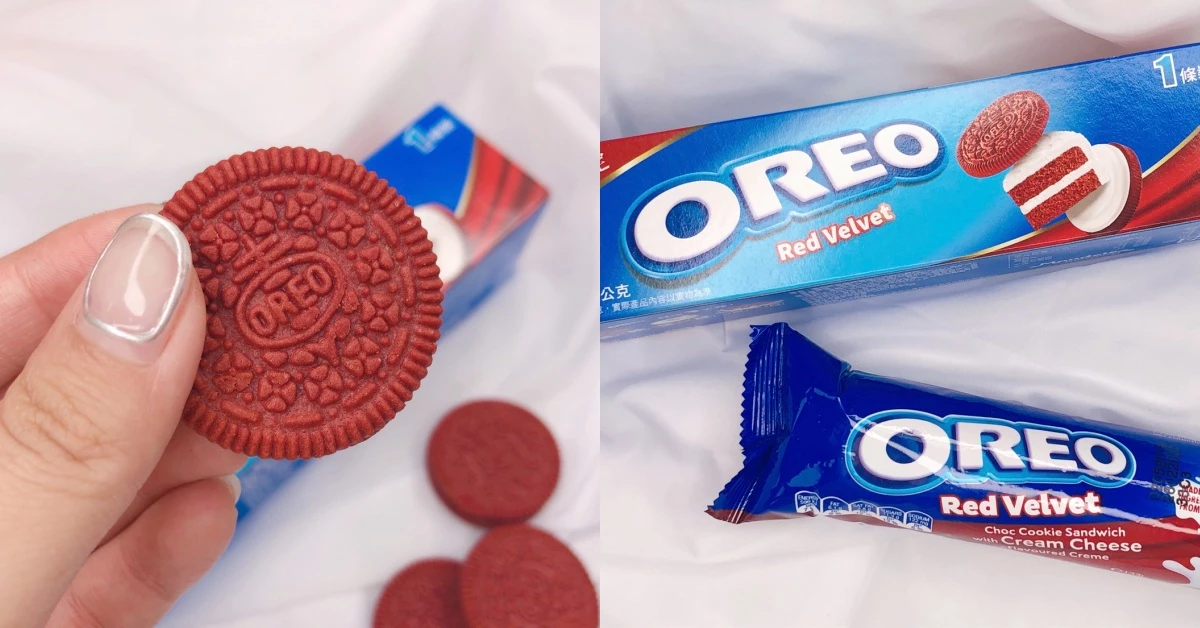 韓國熱賣的「紅絲絨OREO」台灣也吃得到!超濃起司內餡吃過就上癮