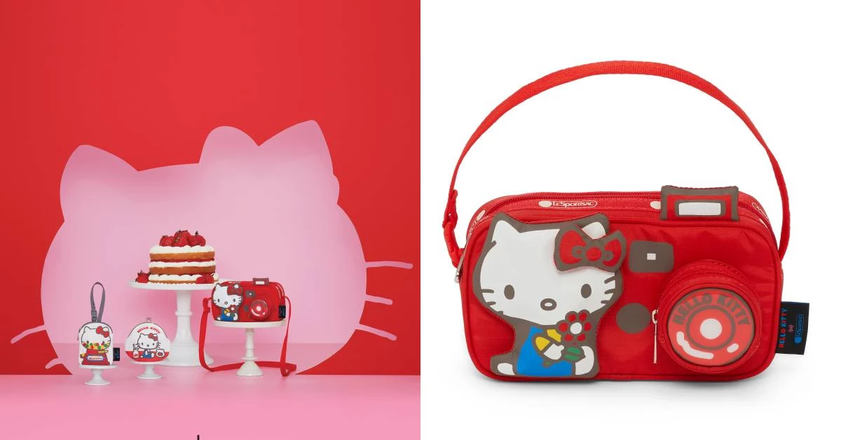 Hello Kitty x LeSportsac聯名少女準備瘋搶！相機包、收納袋、零錢包超可愛