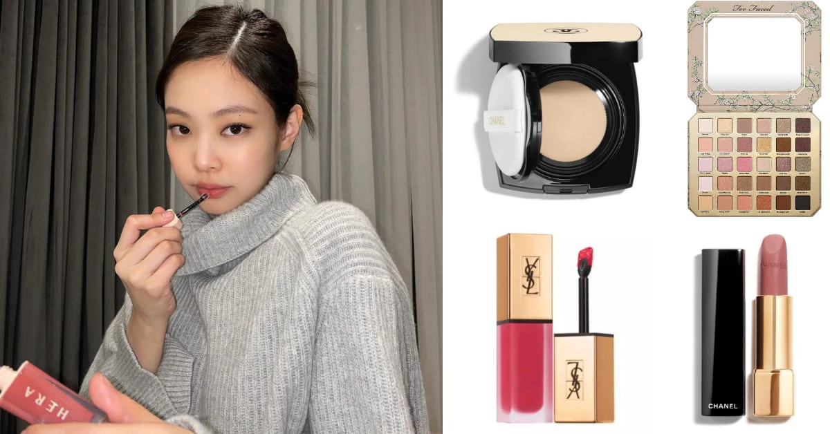 BLACKPINK Jennie彩妝推薦Top 8!人間香奈兒帶貨力飆升,氣墊粉餅隨身帶,這唇膏300元有找