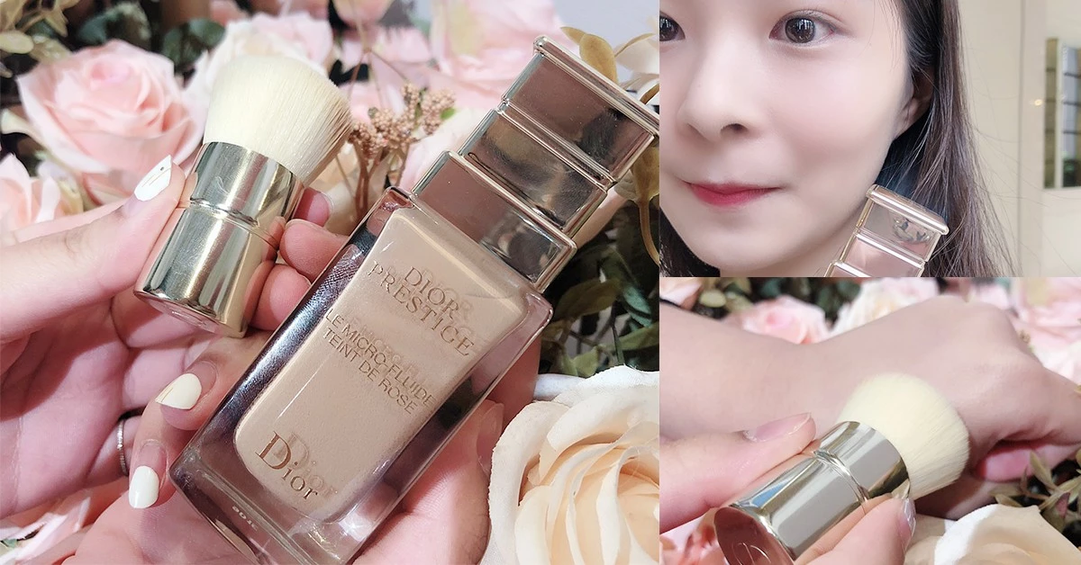 乾性肌必收底妝!Dior全新再生花蜜粉底,前後比對肌膚亮三階簡直換了一張臉