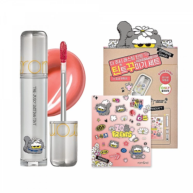 rom&nd X ZONFRIENDS 果汁唇釉2.0 #29時令蜜果(DIY套組),NTD480
