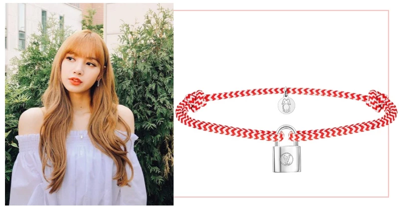 LV用一條項鍊做愛心,BlackPink成員Lisa也跟進