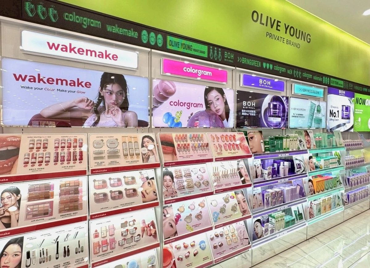 攜手韓國OLIVE YOUNG打造店中店