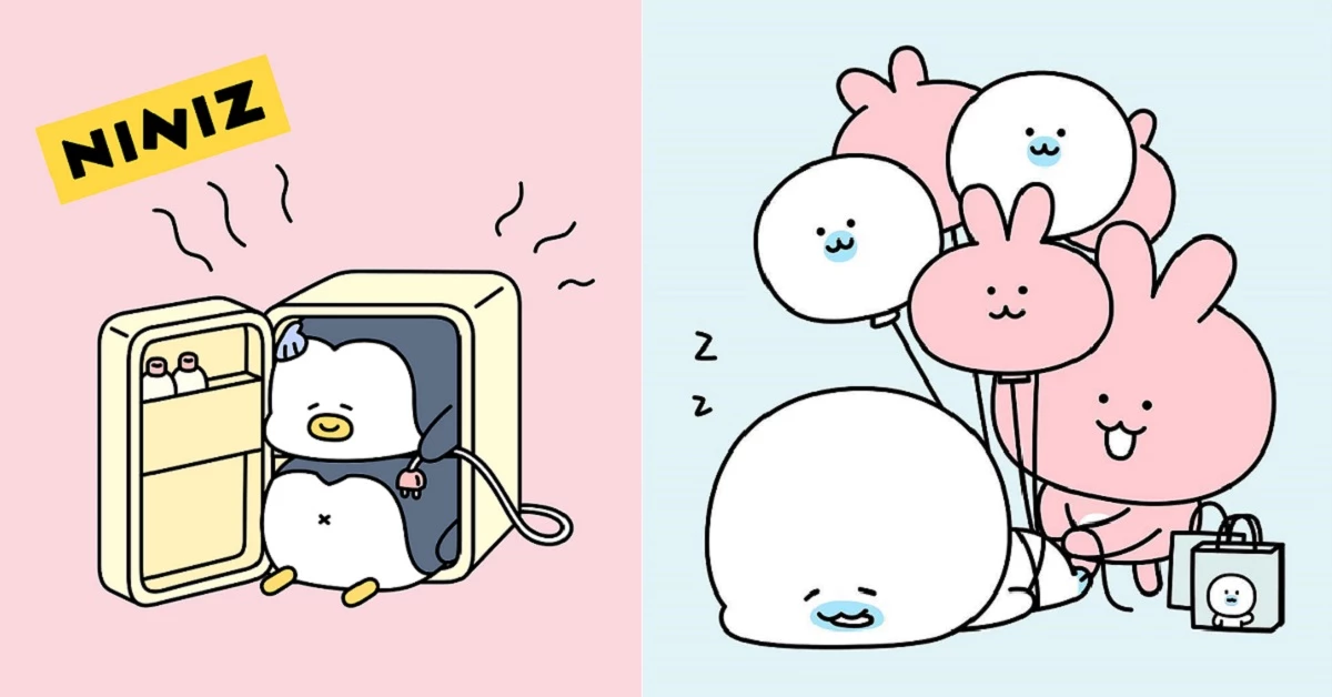 韓妞最近超愛的Kakao角色是他們!圓滾滾海豹和雙胞胎企鵝,你怎能不知道?