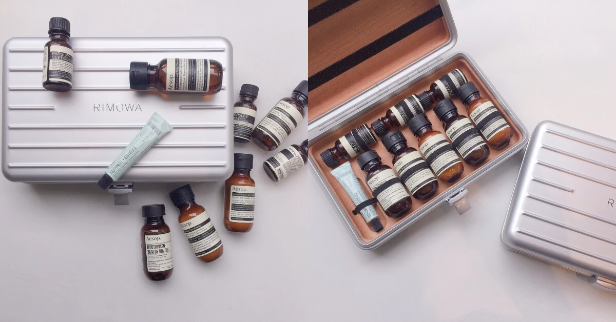 時尚人士都在等這一盒！Aesop X RIMOWA 最時髦的旅行組，鋁製外殼加上原木內襯能不收嗎？