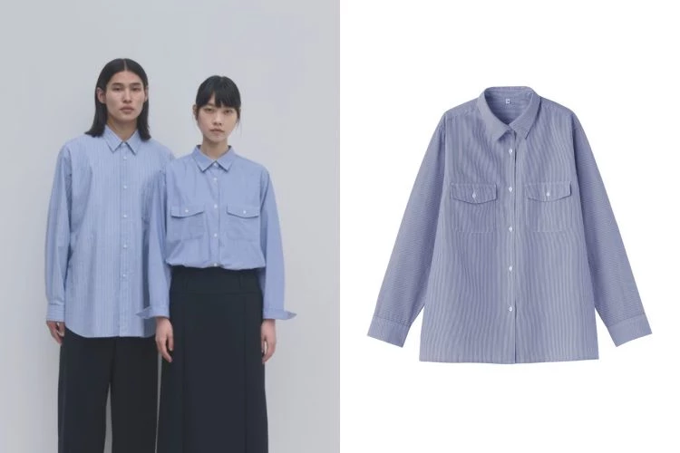 MUJI Labo本季將代表性的府綢材質轉化為日常服飾。