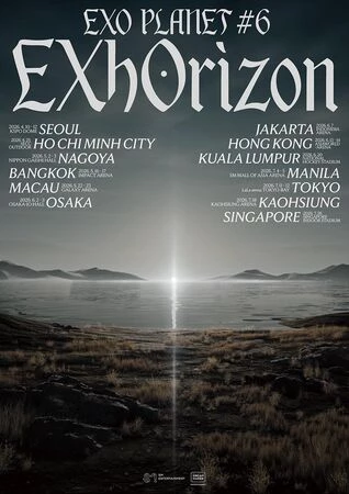 就在今日 EXO 官網驚喜公布將啟動全新世界巡演「EXO PLANET #6 EXO’rizon」,演唱會於 4 月 10 日在首爾奧林匹克體操競技場開跑,之後跨越亞洲多個城市後,最終於 7 月 18 日登陸高雄巨蛋!