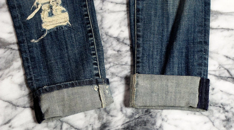 小直筒牛仔褲捲法 step 2