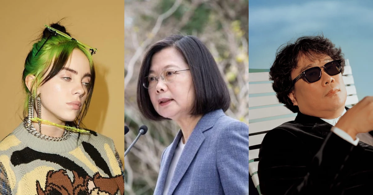 蔡英文入選《彭博》年度人物50大,怪奇比莉、《寄身上流》奉俊昊,連Netflix也入榜!