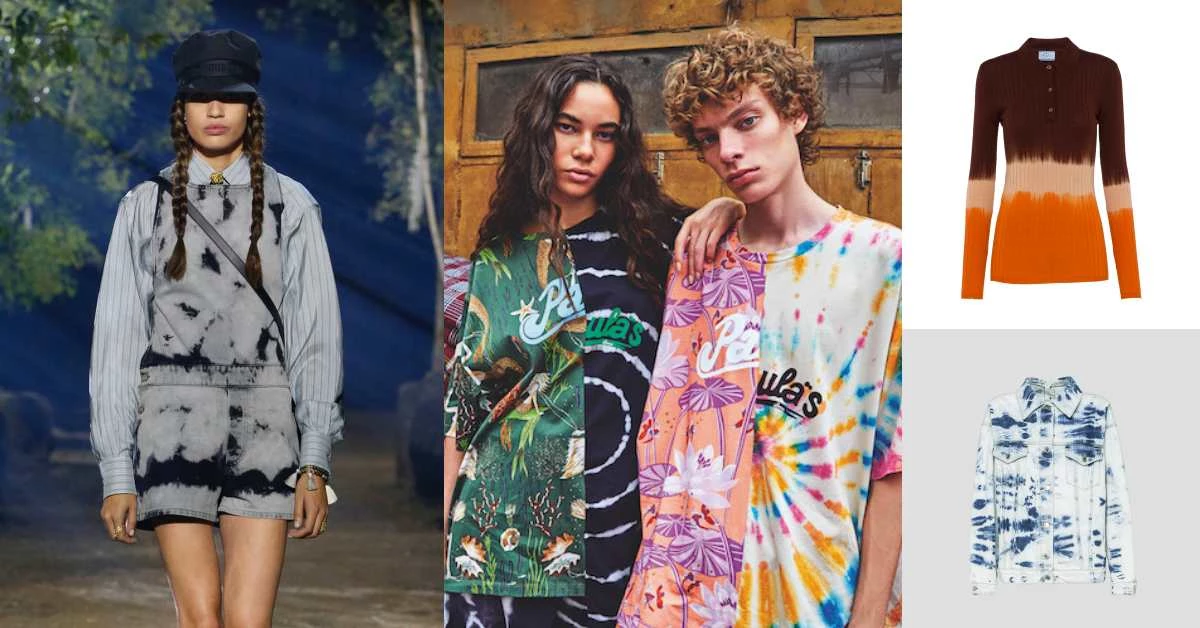這不是勞作課作業嗎!從Loewe、Dior到Prada掀起的紮染單品要怎麼穿才時髦?原來靠的是這招!