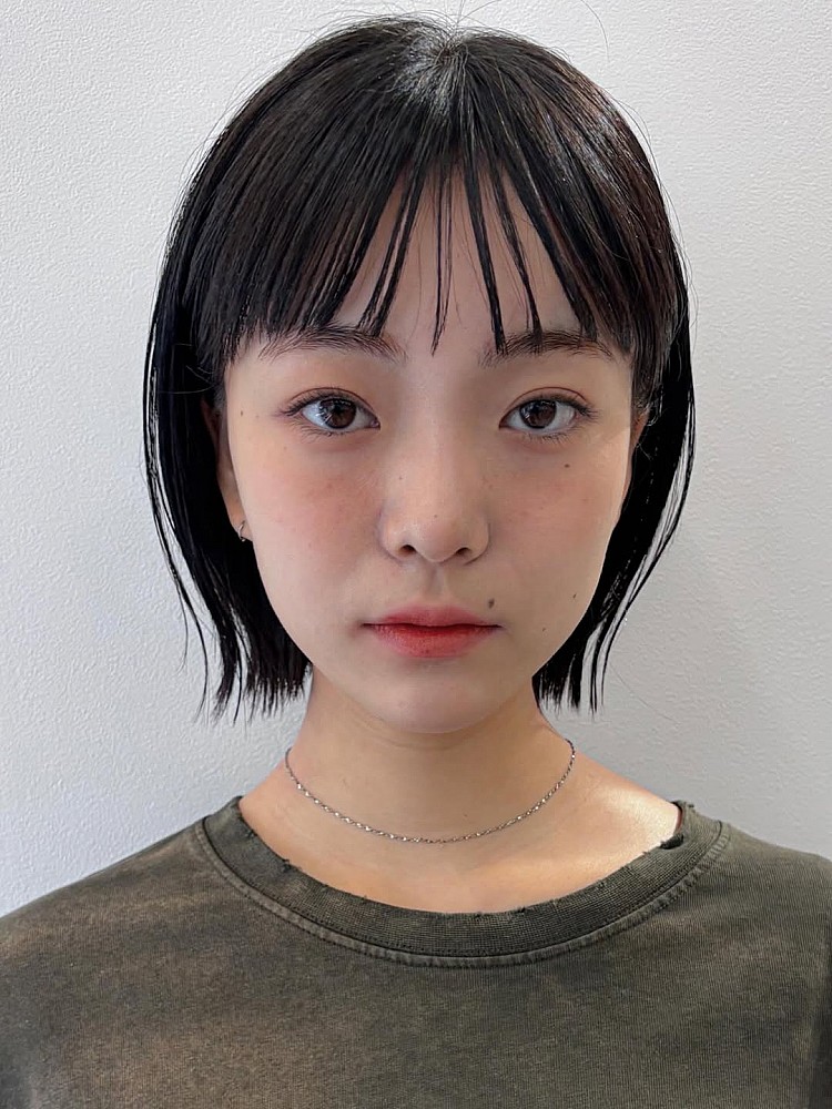 不用燙短髮造型推薦3：日系波波頭