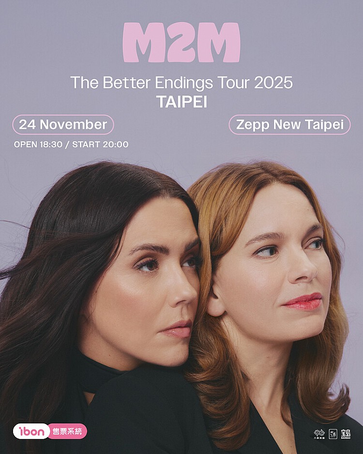 由 Marit Larsen 及 Marion Raven 在 1998 年成團的挪威女團 M2M，一出道便靠著甜美且極具辨識度的好聲音引起關注，可惜發行第二張專輯成績不盡理想，公司於 2002 年 9 月 23 日宣告解散團體，不過兩人依舊在樂壇發光發熱，一直到去年宣布重組後讓不少粉絲又驚又喜，今年適逢成軍 25 周年，她們舉辦的巡演將於 11 月 24 日在與歌迷一起重溫經典旋律。