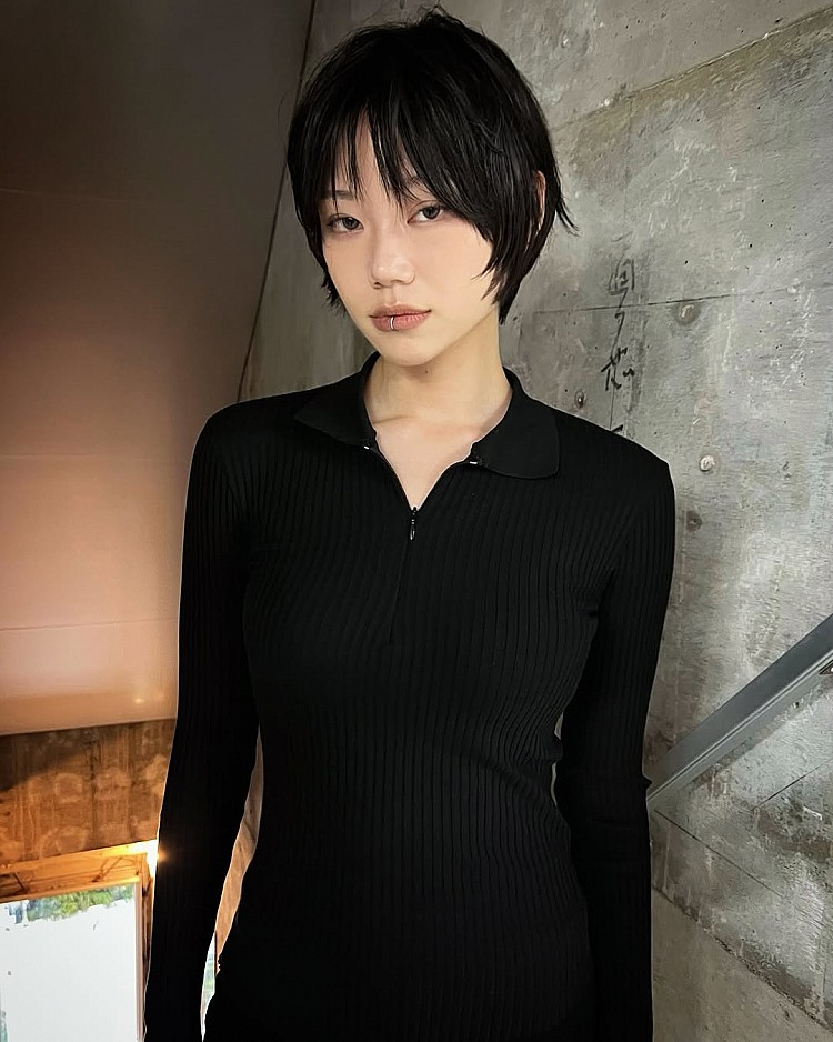 法式瀏海髮型推薦24：俐落極短髮