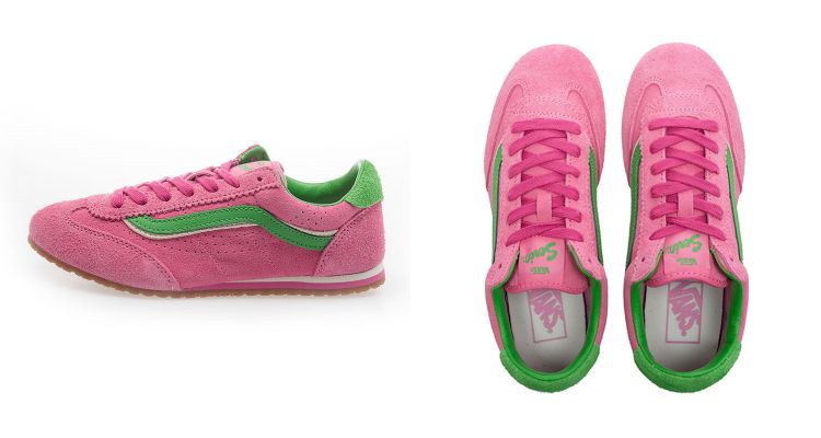 Vans讓薄底鞋轉化得更復古也更有態度，Super LowPro以標誌性側邊線條勾勒輪廓，高飽和配色放大整體存在感。