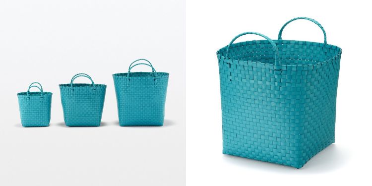 這款手工編織籃靈感來自越南的日常生活，將常見的打包帶透過手工方式重新編織，打造出輕巧卻相當耐用的收納籃。