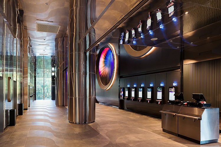 大巨蛋秀泰影城座落於台北大巨蛋園區影城棟2至5樓,空間規模高達3,000坪,共規劃14座影廳、1,750個座位,可說是全台最具規模的旗艦影城之一。