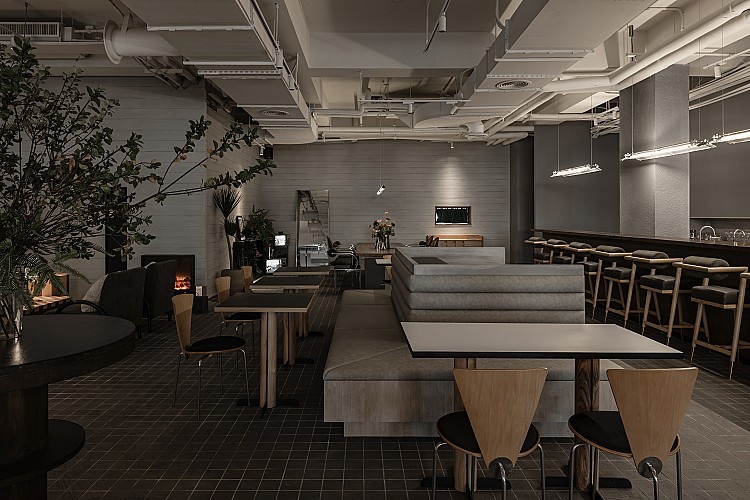 空間設計由不醒人室內裝修操刀，整體以「秩序中的鬆動感」為主軸。