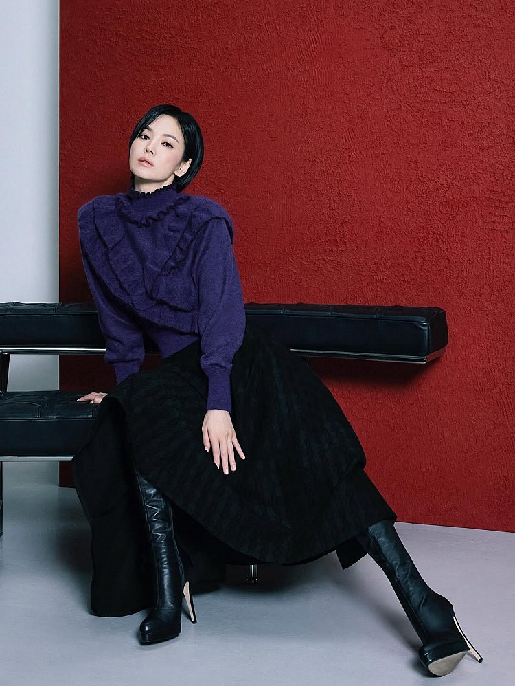 宋慧喬短髮造型推薦3：耳下大旁分