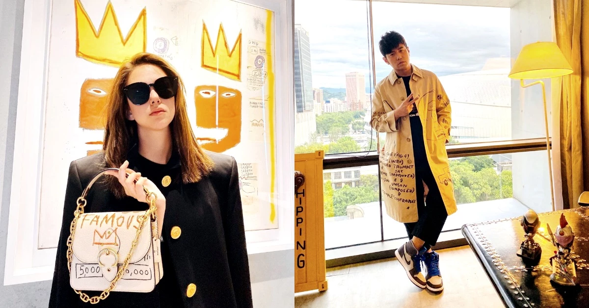周杰倫、昆凌搶先穿Coach Basquiat聯名系列,千萬名畫套上身!