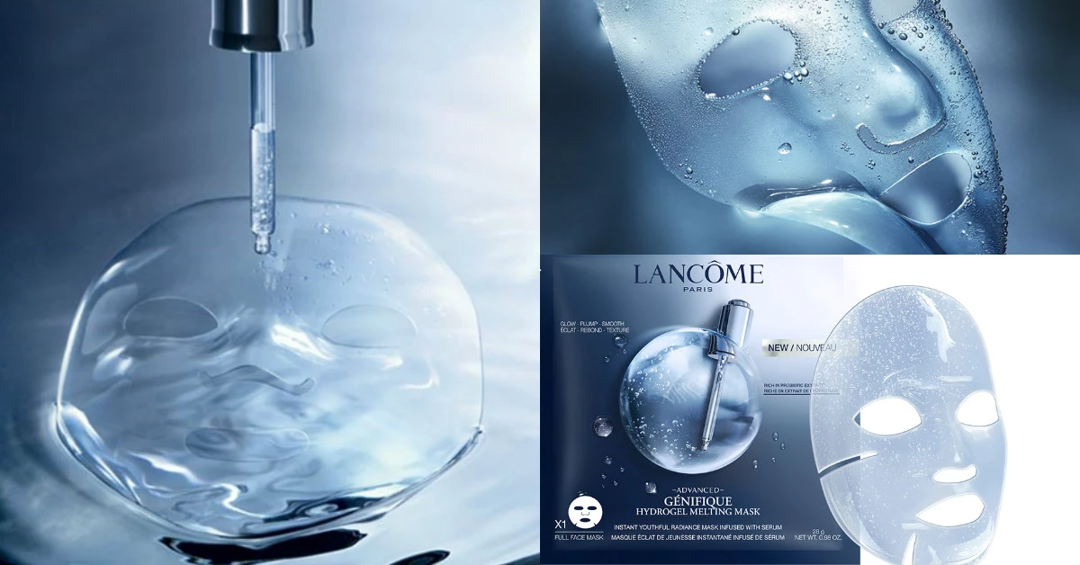 史上最有感!LANCOME推出會「融化」的面膜,越敷越薄,花20分鐘敷一片面膜,就相當於一瓶小黑瓶活性!