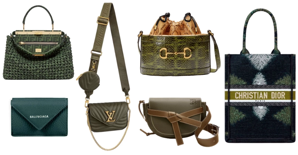2020秋冬配件「綠」到不行!LV、Dior、Loewe...12款「深山綠」包,顯白度完勝大地色!