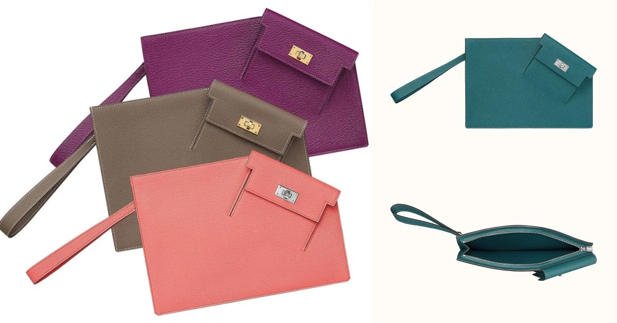 Hermès凱莉包家族新成員! 「Kelly Pocket To Go Pouch」延續系列基因,三種配色一個比一個吸睛