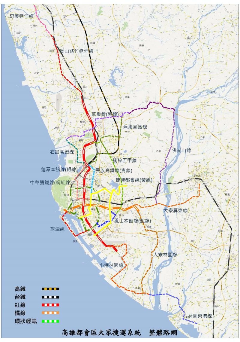 小港林園線最大的亮點,在於串聯兩大重要工業區——臨海工業區與林園工業區。不僅可大幅縮短小港與林園之間的通勤時間,也有助於提升整體交通安全性。據統計,兩座國家級產業園區的年產值合計已超過新台幣 1.52 兆元。除了提升交通便利與運輸安全,同時為周邊居民提供更舒適、便捷的大眾運輸服務,預計 2034 年完工通車。